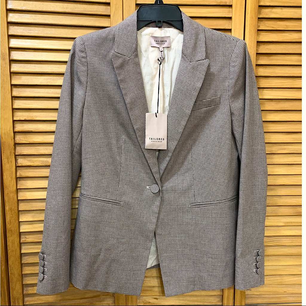 Rebecca Taylor Tailored Houndstooth Jacket